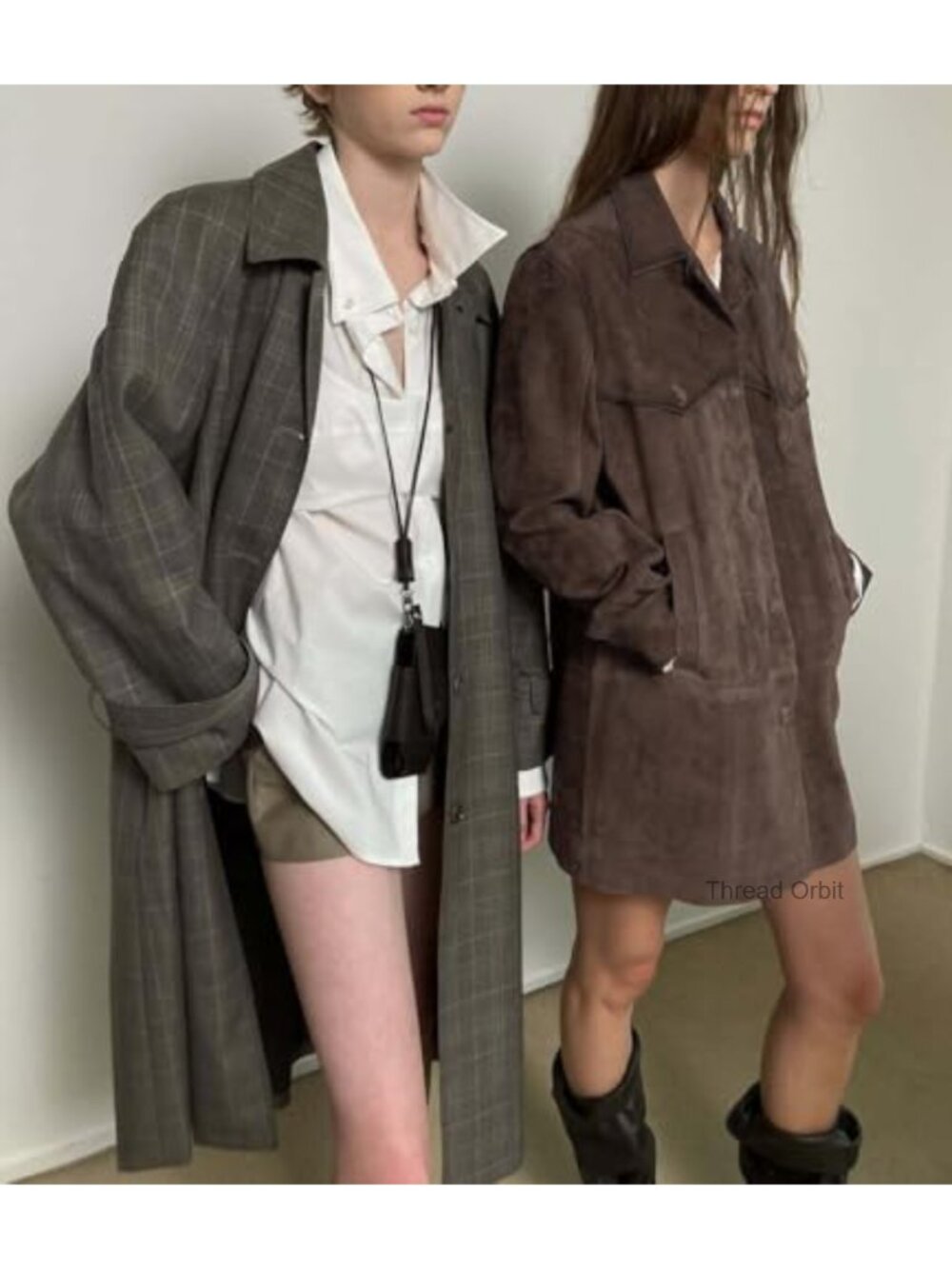 Faux Suede Shacket Button Down Oversized Jacket Coat - Picture 3 of 4
